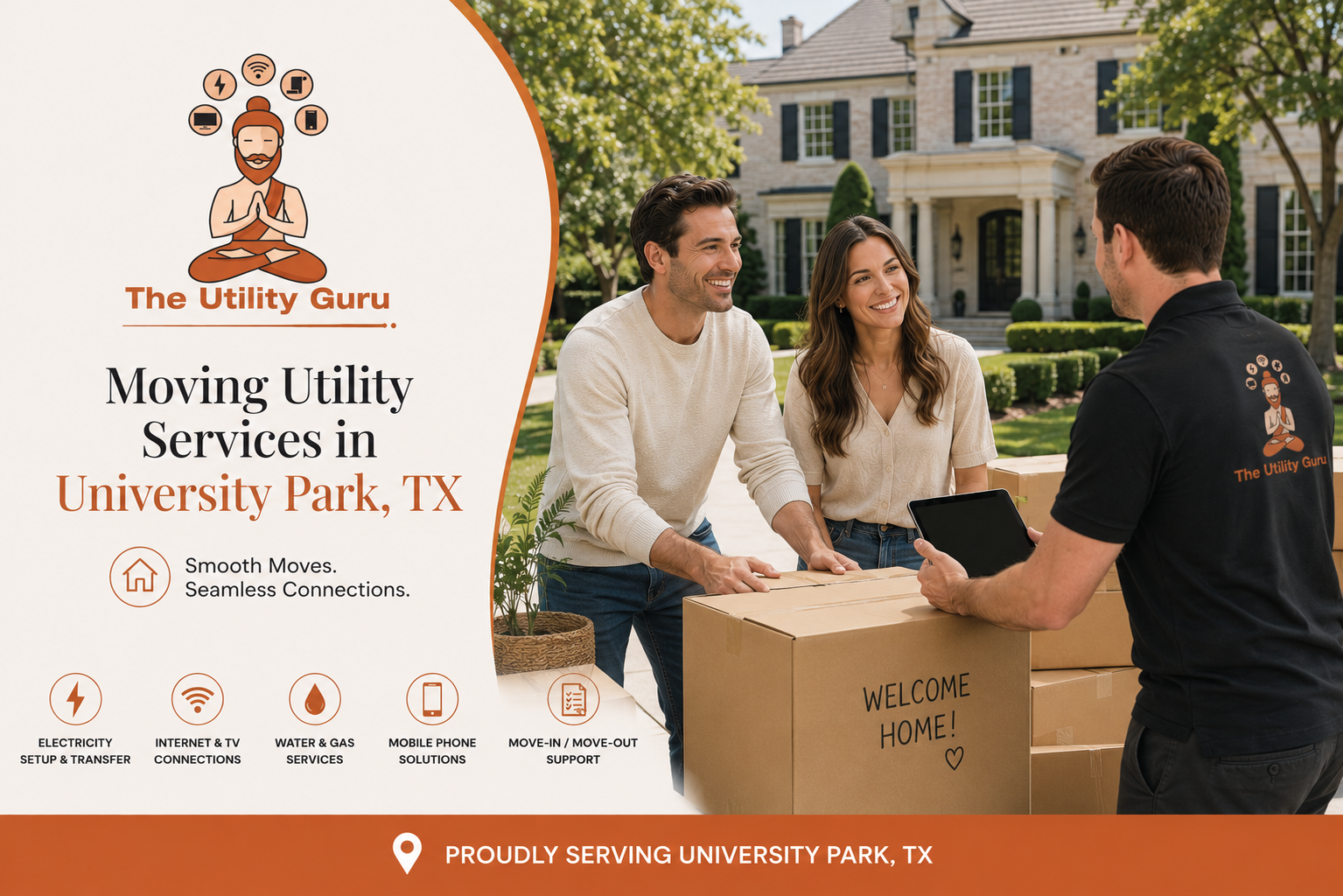 Moving Utility Services in University Park TX
