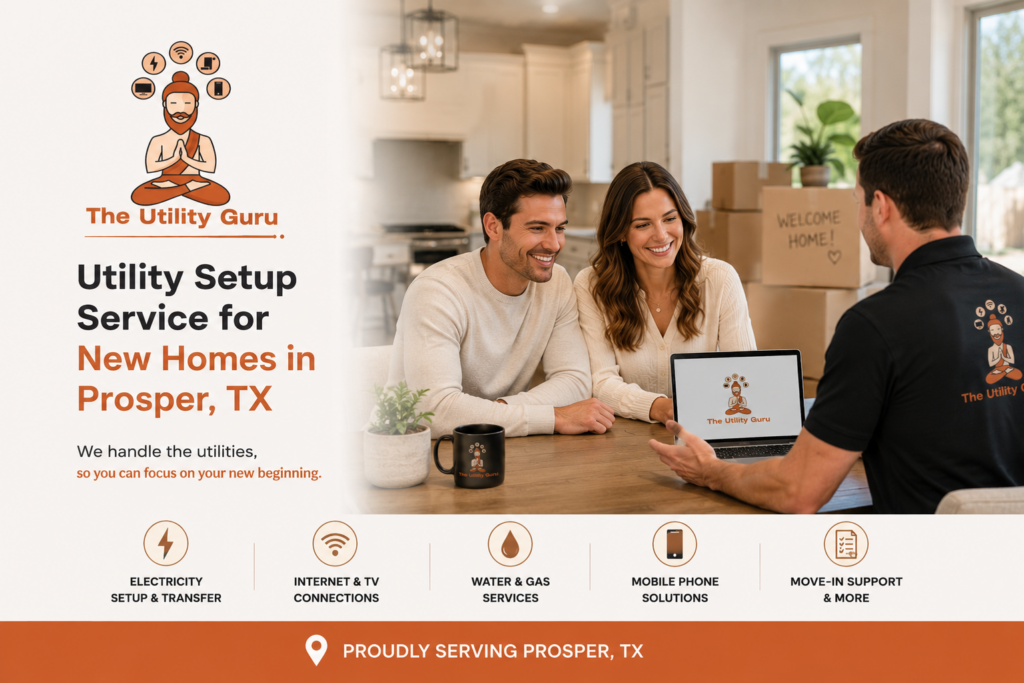 Utility Setup Service for New Homes in Prosper TX