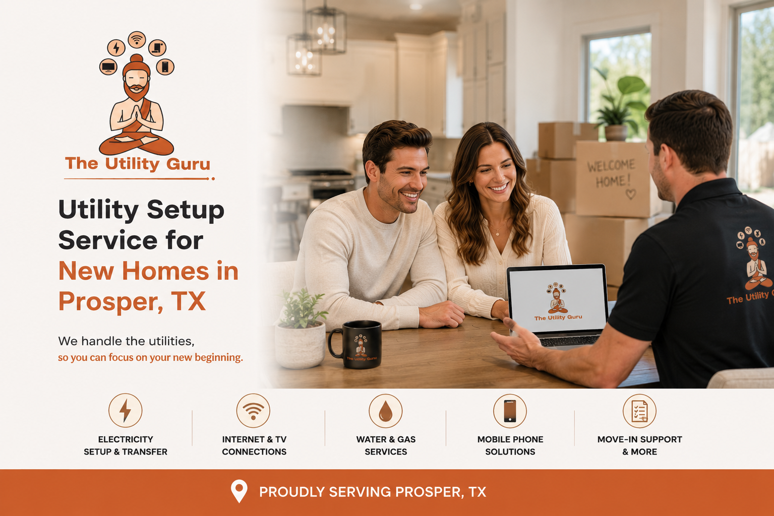 Utility Setup Service for New Homes in Prosper TX